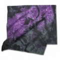 100% Cotton Tie Dye Bandanna - Amethyst/Black